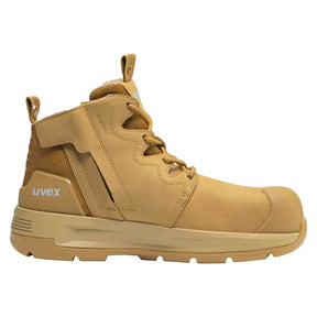 uvex 2 X-Flow Zip Side Work Boot Tan Wheat 65468