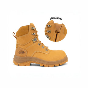 Oliver AT59 Series Women's 150mm Wheat Zip Sided Safety Boot 59433Z