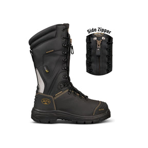 Oliver AT65 Series 350mm Black Laced In Zip Mining Safety Boot 65791