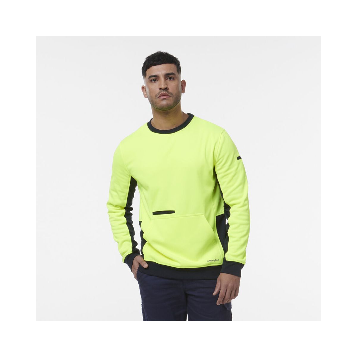 KingGee Hi Vis Crew Neck Fleece K55062