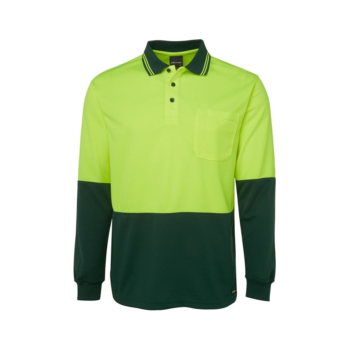 Hi Vis Traditional Long Sleeve Polo Shirt 6HVPL