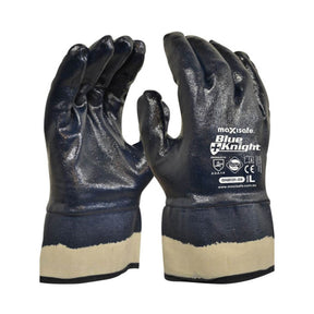 Maxisafe Blue Knight Heavy Duty, Fully Dipped with Safety Cuff GNB131 (Pack of 12)