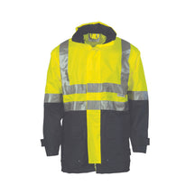 DNC HiVis Two Tone Breathable Rain Jacket with 3M Reflective Tape 3867