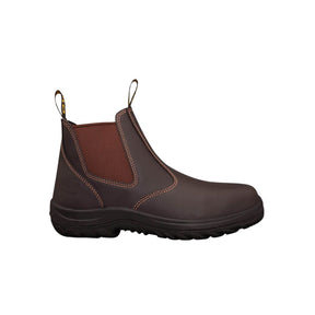 Oliver WB34 Series Claret Elastic Sided Slip On Safety Boot