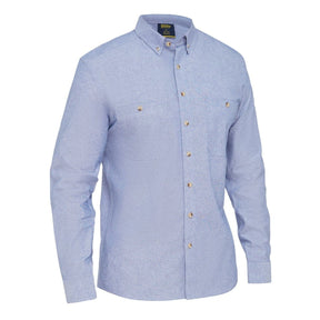 Bisley Mens Long Sleeve Chambray Shirt BS6407