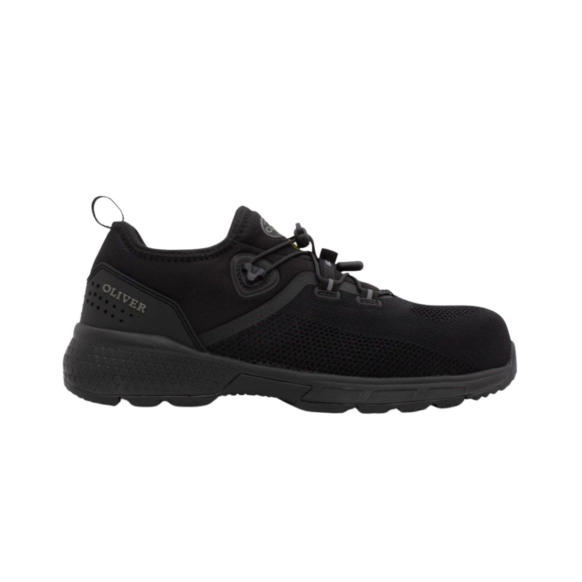 Oliver ST40 Series Black FlyKnit Safety Shoes (S1P HRO SRC ESD)