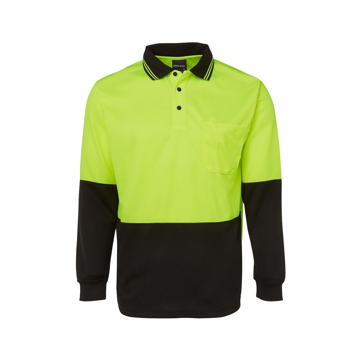 Hi Vis Traditional Long Sleeve Polo Shirt 6HVPL