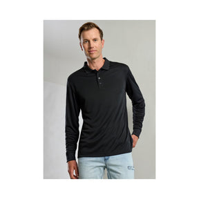 Biz Collection Men's Action Long Sleeve Polo Shirt P206ML
