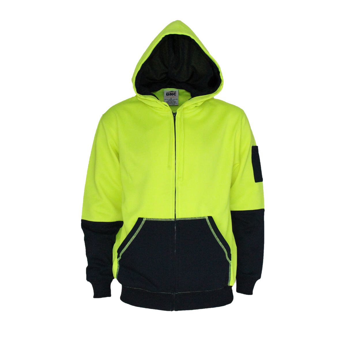 DNC HiVis Two Tone Super Fleecy Hoodie 3722