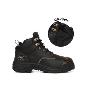 Oliver AT55 Series 130mm Black Zip Sided Safety Boot 55340Z