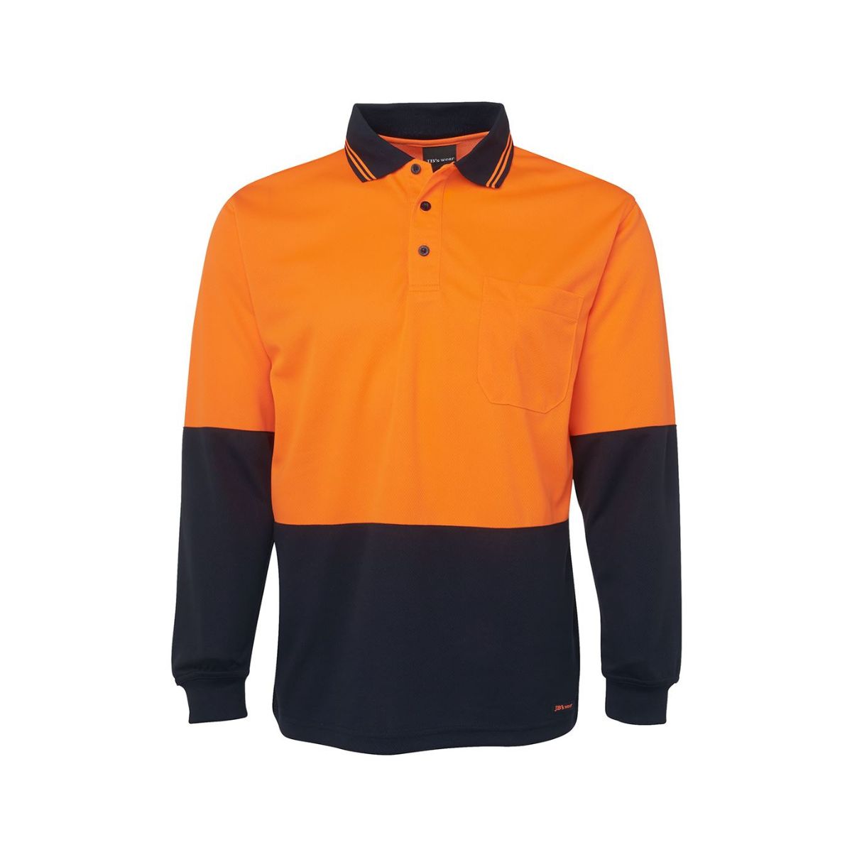 Hi Vis Traditional Long Sleeve Polo Shirt 6HVPL
