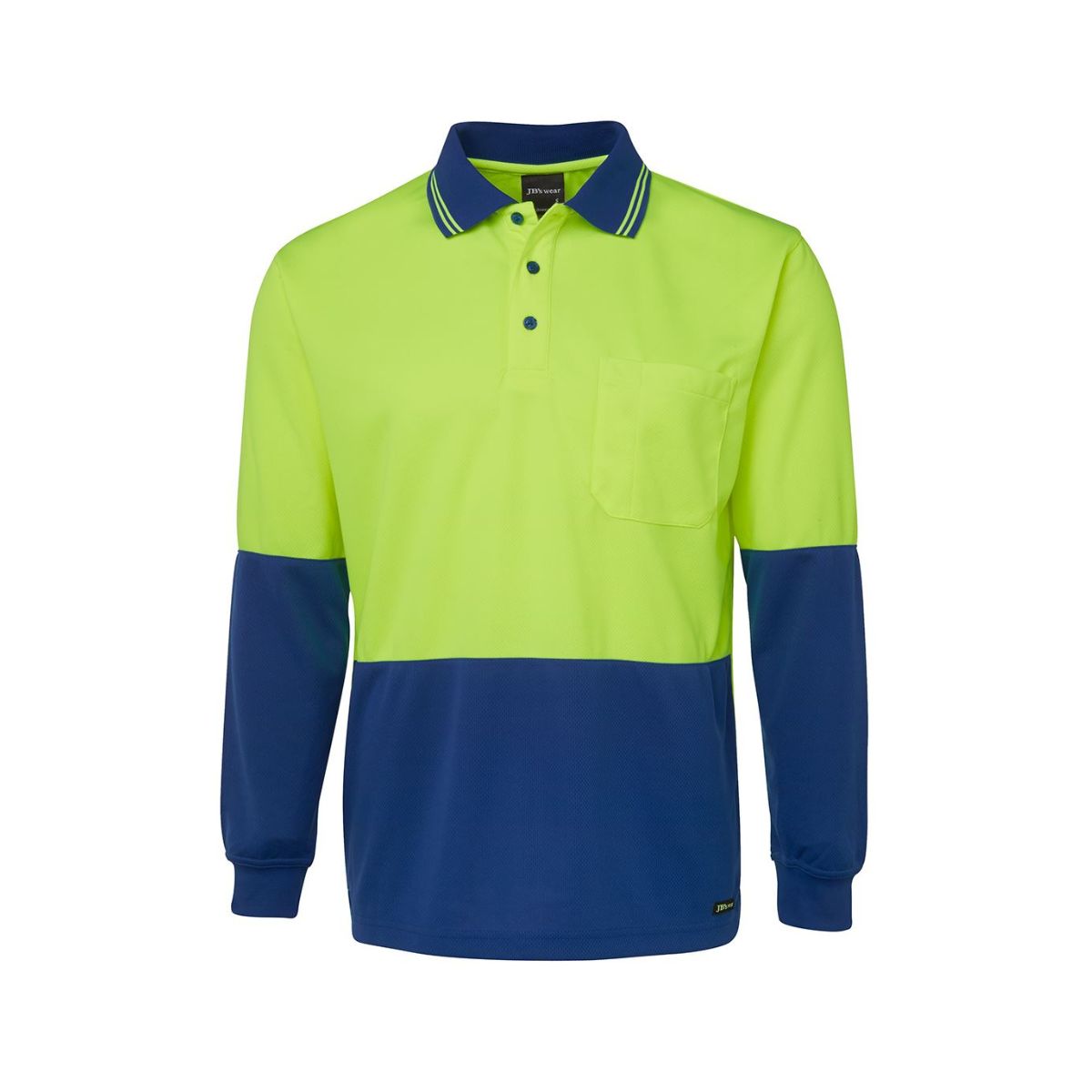 Hi Vis Traditional Long Sleeve Polo Shirt 6HVPL