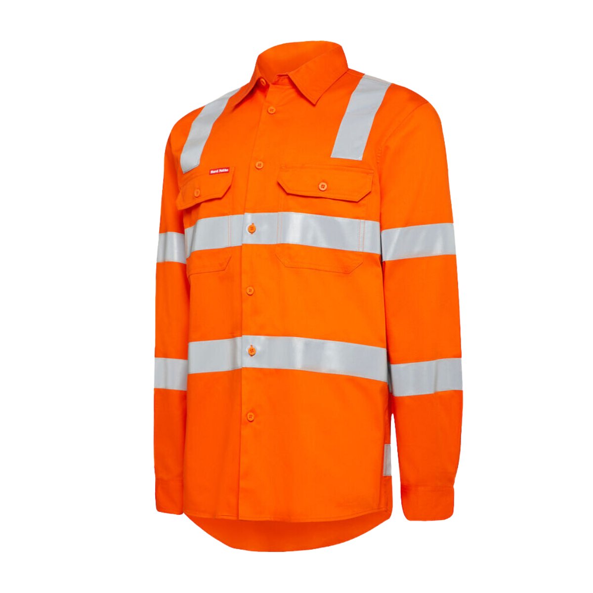 Hard Yakka Women's Foundations Biomotion Hi-vis Taped Long Sleeve Cross Back Y08420