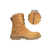 Oliver AT55 Series 200mm Hi-Leg Wheat Zip Sided Safety Boot 55385