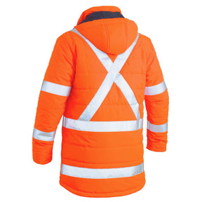 Bisley Taped Hi Vis Puffer Jacket with X Back BJ6379XT