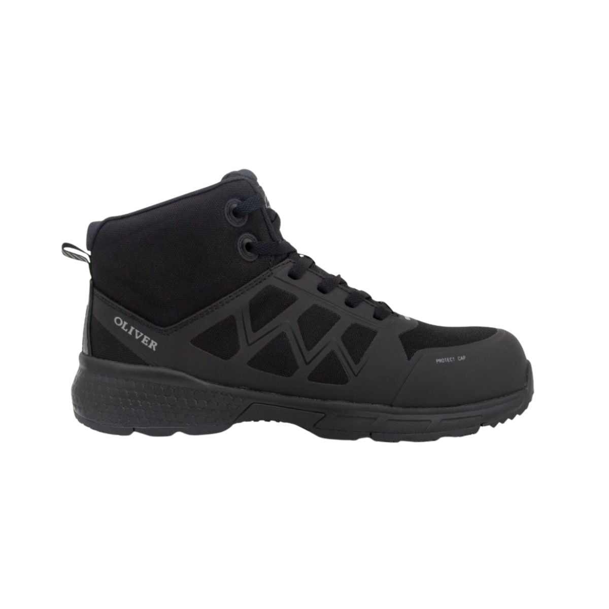 Oliver ST40 Series Black Jogger Ankle Safety Shoes (S3 HRO SRC ESD)