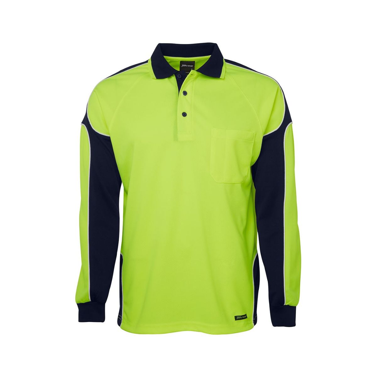 JB's Hi Vis L/S Arm Panel Polo 6AP4L