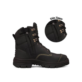 Oliver AT55 Series 150mm Black Zip Sided Safety Boot 55345Z