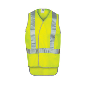 DNC Day/Night Cross Back Safety Vest with Tail 3802