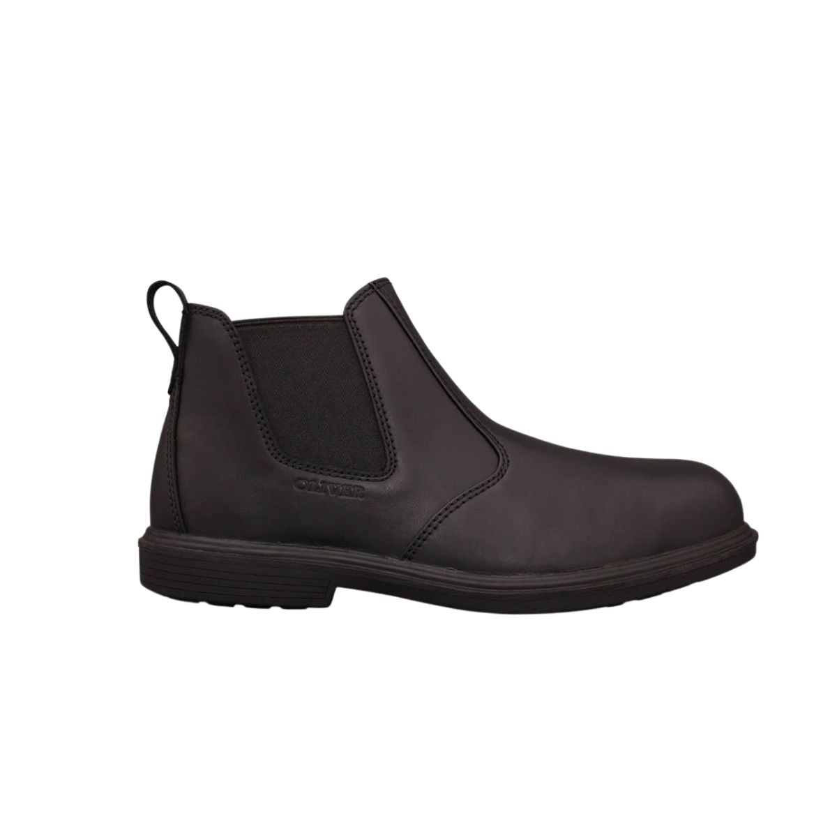 Oliver PB38 Series Black Elastic Sided Slip On Safety Boot