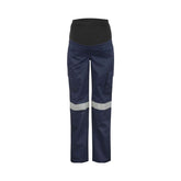 WORKCRAFT Maternity Cargo Reflective Cotton Drill Work Pants WPL080