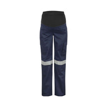 WORKCRAFT Maternity Cargo Reflective Cotton Drill Work Pants WPL080