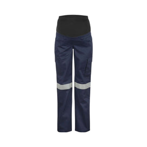 WORKCRAFT Maternity Cargo Reflective Cotton Drill Work Pants WPL080