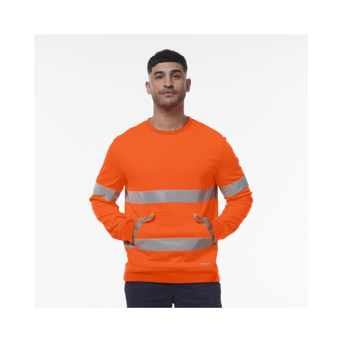 KingGee Reflective Crew Neck Fleece K55059