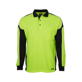 JB's Hi Vis L/S Arm Panel Polo 6AP4L