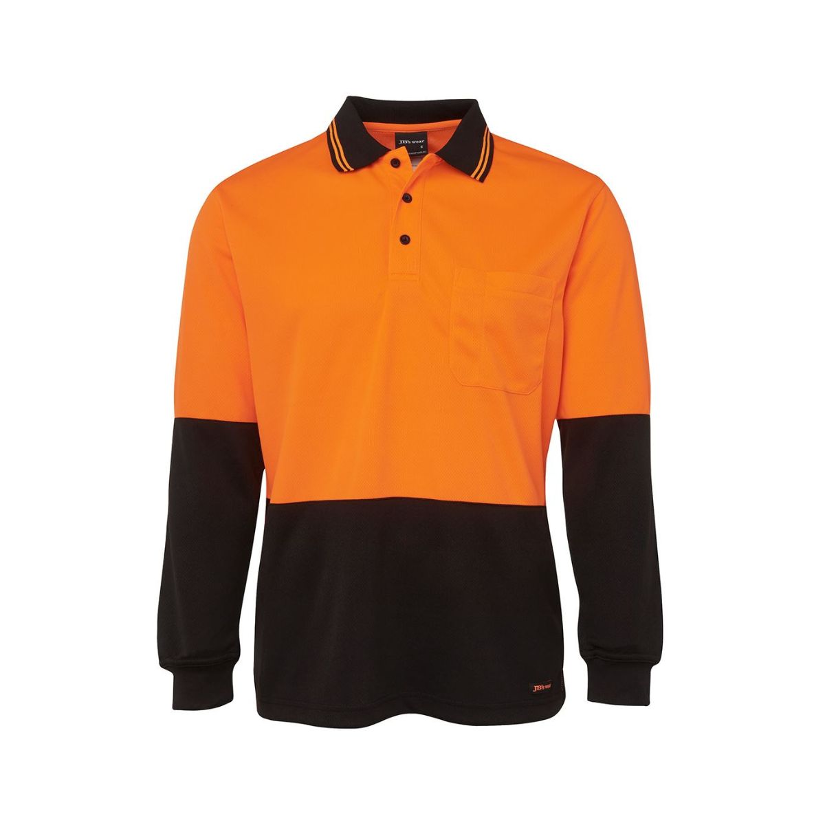 Hi Vis Traditional Long Sleeve Polo Shirt 6HVPL