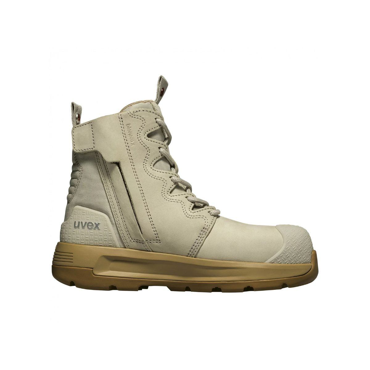 uvex 3 X-Flow Women's Zip - Work Boots (Cement and Tan) - PREORDER - DUE JAN 2025