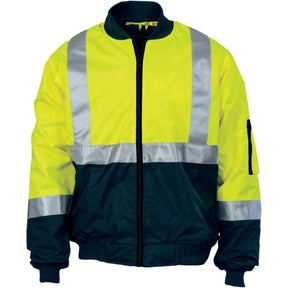 DNC HiVis 2 Tone Bomber Jacket With CSR Reflective Tape 3762