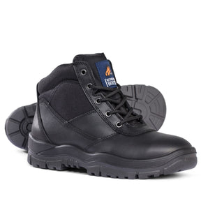 Mongrel Black Oil Kip Lace Up Safety Boot 260020