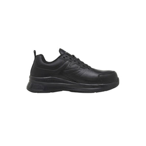 KingGee HyperTec Sport Style Leather Safety Work Shoes - Black K26495