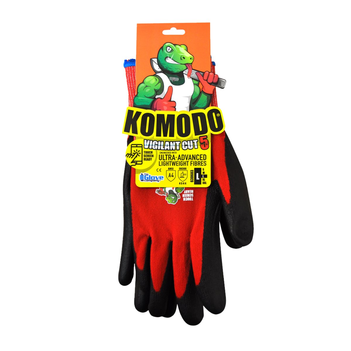 TGC KOMODO® Vigilant® Cut 5 Gloves 63060 (Pack of 12)