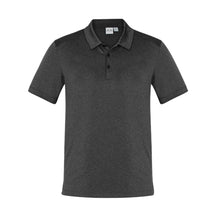 Biz Collection Men's Aero Short Sleeve Polo Black Marle P815MS