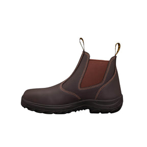 Oliver WB34 Series Claret Elastic Sided Slip On Safety Boot