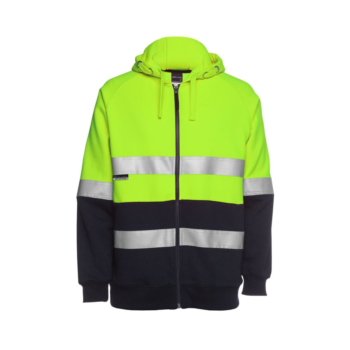 JB's Hi Vis Day and Night Full Zip Fleecy Hoodie 6DNH