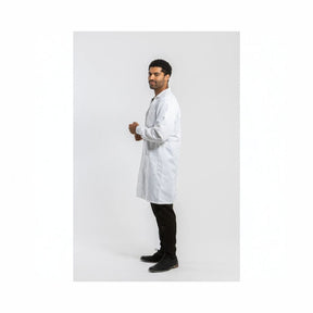 Simmons Knit Cuff Lab Coat - Unisex White LC-SIM-U-W