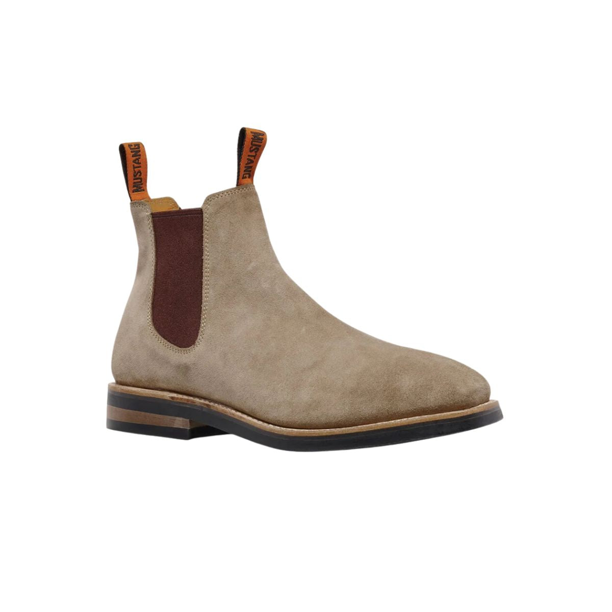 Hard Yakka Mustang Signature Pull-up Leather Boot - Taupe Suede Y61063