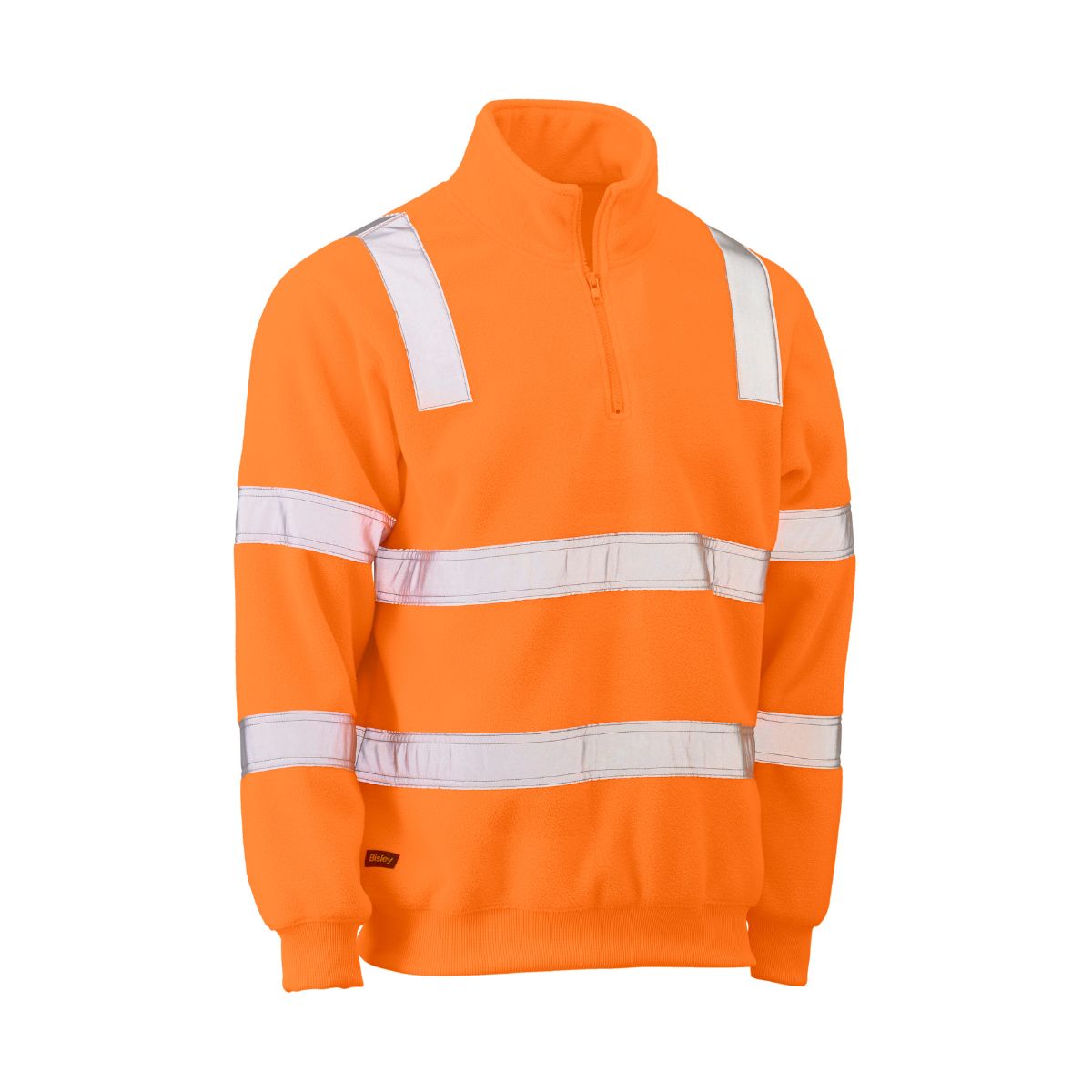 Bisley Taped Hi Vis Rail Polar Fleece Jumper BK6816T