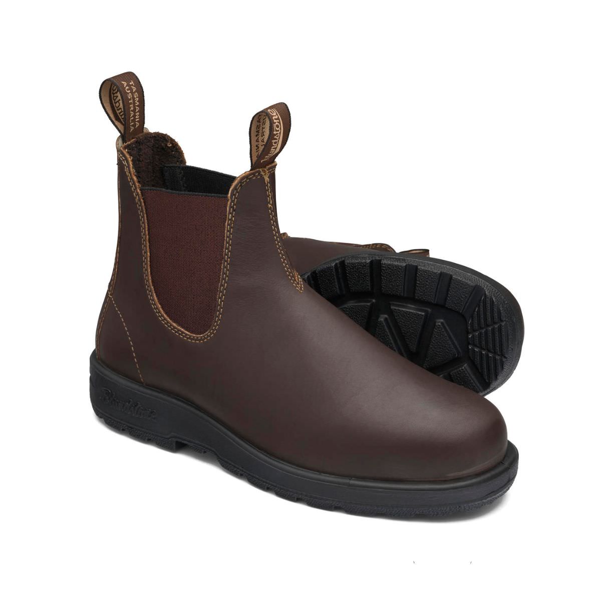 Blundstone Unisex Elastic Sided - Slip on Safety Boots - Chestnut Brown #200