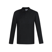 Biz Corporates Men's Crew Long Sleeve Polo Shirt P400ML