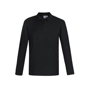 Biz Corporates Men's Crew Long Sleeve Polo Shirt P400ML