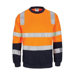 DNC Hi Vis Crew Neck Fleecy Taped L/S 3723