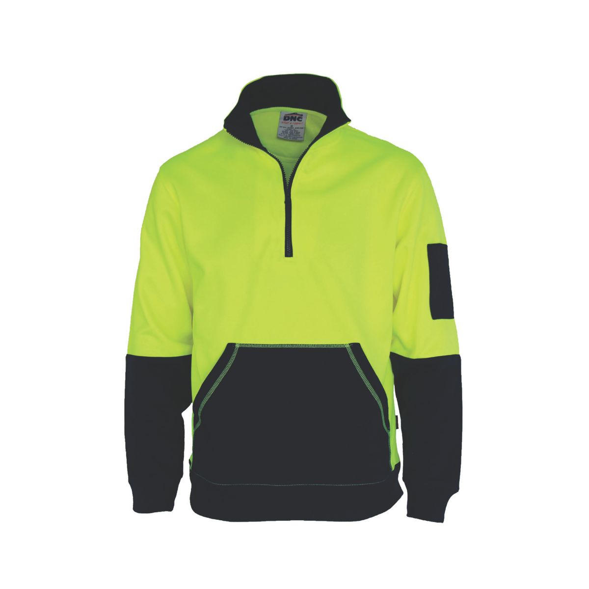 DNC HiVis Two Tone 1/2 Zip Super Fleecy Jumper 3724