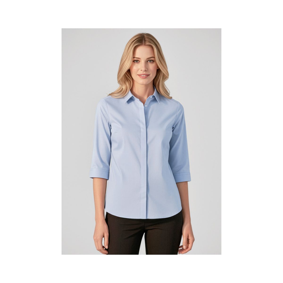 Biz Corporates Women's Charlie 3/4 Sleeve Shirt Shirt RS968LT