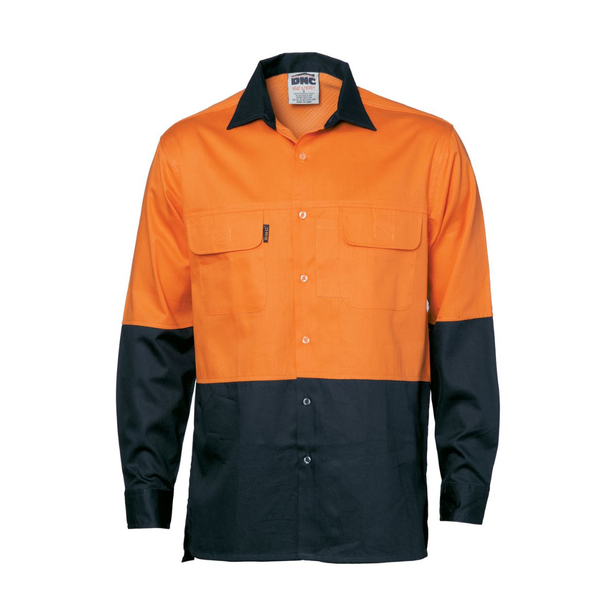 DNC Hi Vis 3 Way Cool-Breeze Cotton Shirt L/S 3938
