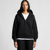 ascolour Women's Relax Half Zip Black Hoodie 4164