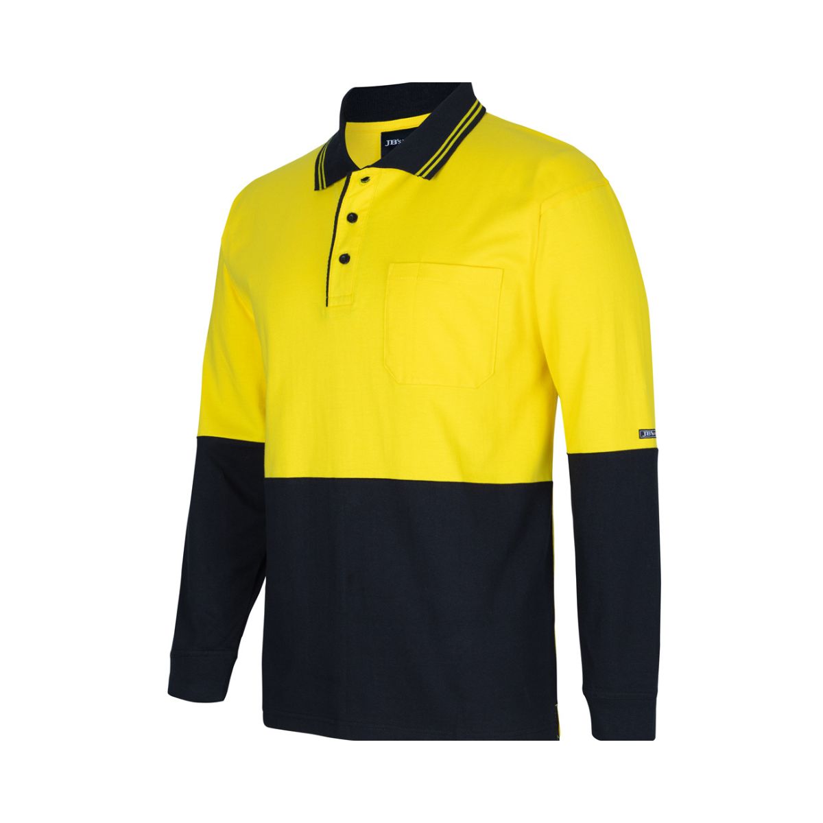 JB's Hi Vis Long Sleeve Cotton Polo 6CPHL